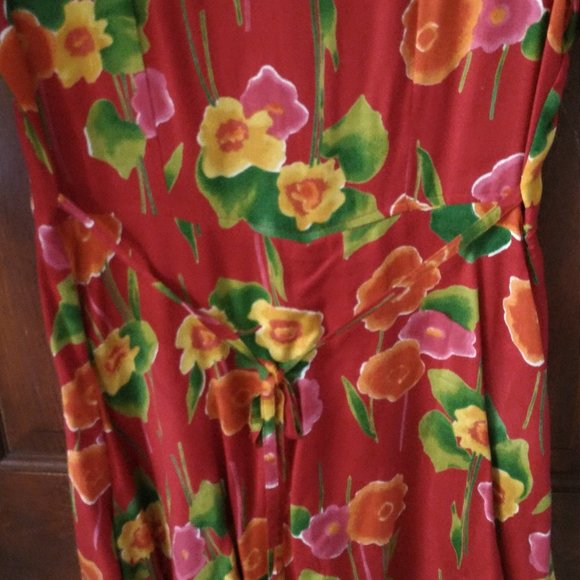 Studio 25 Red Summer Dress Romper - Picture 3 of 5